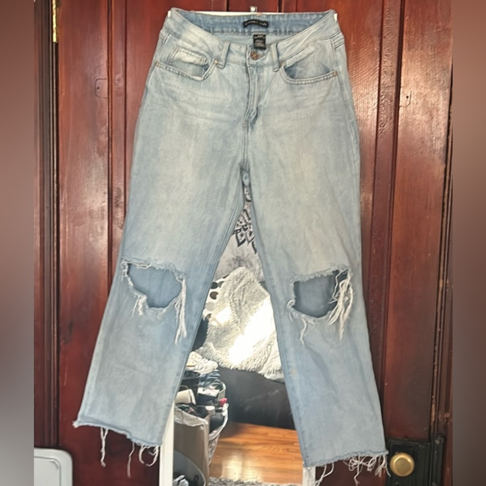 Sincerely Jules Womens Lightwash Baggy Denim Jeans